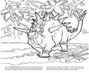 Coloriage tuojiangosaurus dinosaure jurassic park