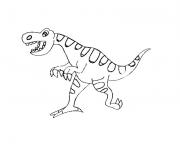 Coloriage petit dinosaure jurassic park 29