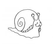 Coloriage escargot maternelle