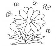 Coloriage fleur maternelle