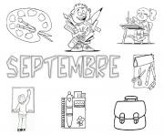 Coloriage rentree maternelle septembre