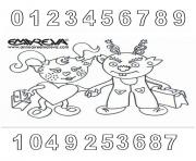 Coloriage rentree maternelle chiffres nombres