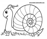 Coloriage rentree maternelle escargot