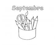 Coloriage rentree maternelle septembre