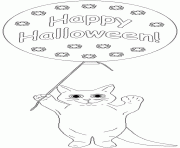 Coloriage happy halloween