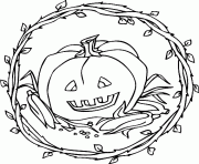 Coloriage citrouille halloween