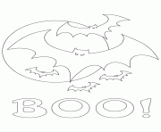 Coloriage boo chauve souris