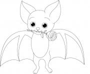 Coloriage bebe cute chauve souris