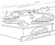 Coloriage flash mcqueen cars podium