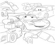 Coloriage flash mcqueen flash sous les flash