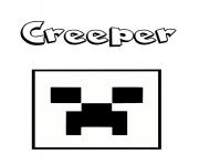 Coloriage un creeper