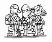 Coloriage ninjago cool team nouvelle saison