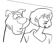 Coloriage scooby doo et sammy sont perdu