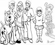 Coloriage scooby doo et ses amis