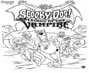 Coloriage scooby doo vampire jalloween