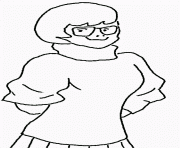 Coloriage scooby doo vera dinkley