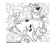 Coloriage scooby doo reve