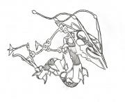 Coloriage pokemon mega rayquaza 6