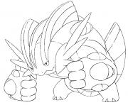 Coloriage pokemon mega rayquaza 2