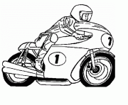 Coloriage moto de course 36