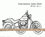 Coloriage moto harley davidson