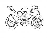 Coloriage moto de course 14