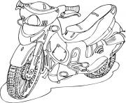 Coloriage moto facile 41