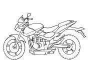 Coloriage moto facile 37