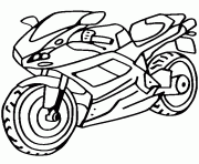 Coloriage motocyclette 44