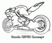 Coloriage moto 86