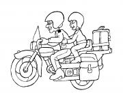 Coloriage moto facile 46