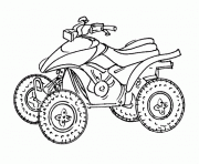 Coloriage moto quad