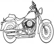 Coloriage motocyclette 36