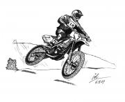 Coloriage motocross 18