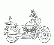 Coloriage motocyclette 11