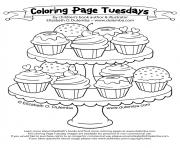 Coloriage cupcakes coloring pages 125