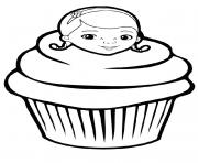 Coloriage doc mcstuffins cupcake