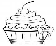 Coloriage cupcake vintage original classic basic4