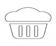 Coloriage cupcake gateau