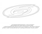 Coloriage carolina hurricanes logo lnh nhl hockey sport