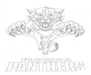 Coloriage florida panthers logo lnh nhl hockey sport