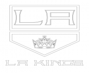 Coloriage los angeles kings logo lnh nhl hockey sport