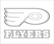 Coloriage philadelphia flyers logo lnh nhl hockey sport