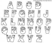 Coloriage alphabet complet a imprimer