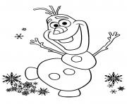 Coloriage olaf noel disney