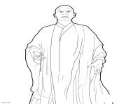 Coloriage harry potter 7 voldemort