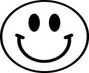 Coloriage smiley emoticone original