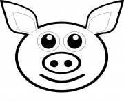 Coloriage pig emoji