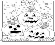 Coloriage citrouille halloween gratuit