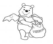 Coloriage winnie the pooh halloween